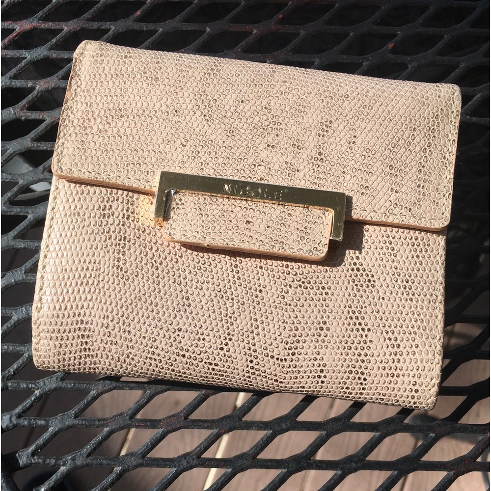 Nicole St. Gilles Pink Tri Fold Wallet NWOT